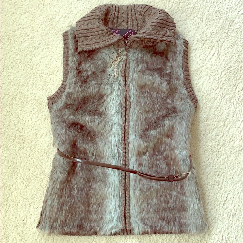 Brown Fur vest